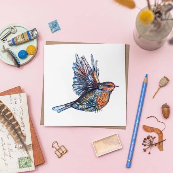 Love Robin Greetings card