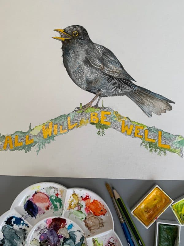All Will Be Well Giclée Print which includes a donation to Charity with each purchase. - Image 6
