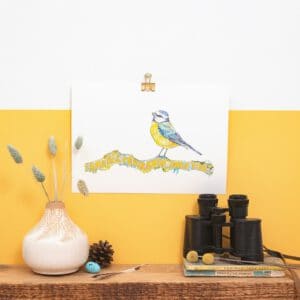 And All I Ever Knew… Only You (Bluetit stood atop Bennachie Twig)
