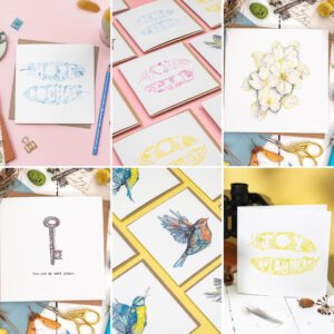 Set of any 5 Greetings Cards