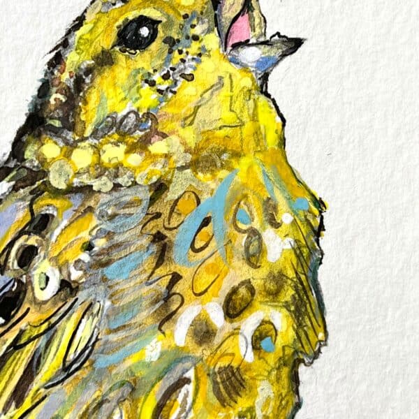 Hoping and Hoping and Hoping (Yellowhammer singing atop Lomond Hill‘s skyline twig - Image 4