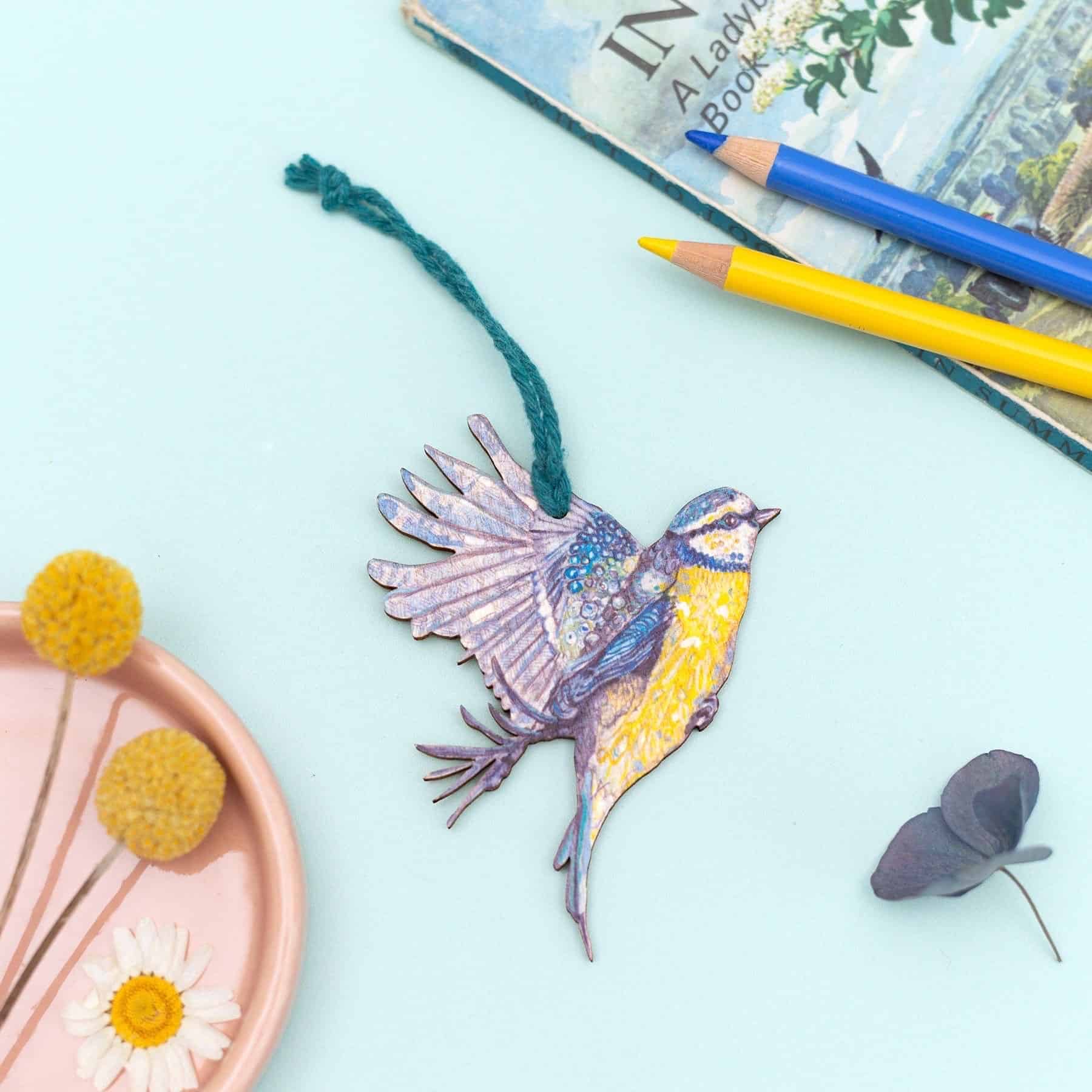 BLUETIT Of PEACE Birdie In Flight Decoration - Image 2