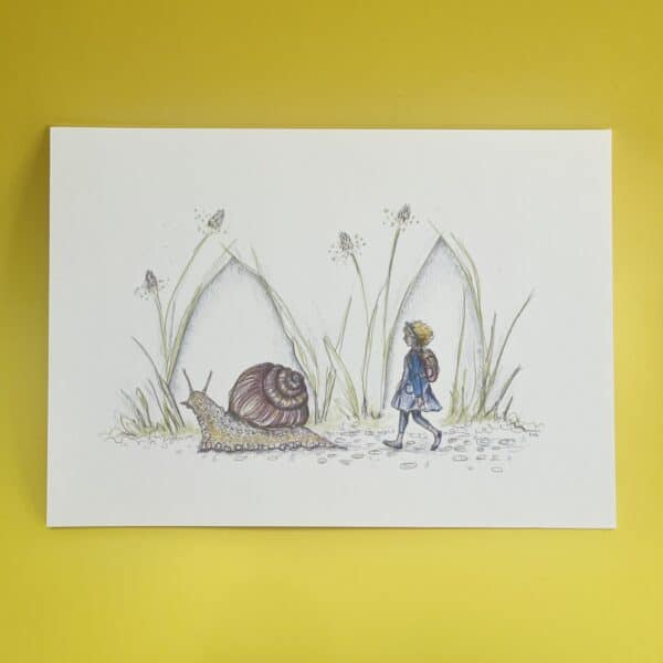 'The Slow Ways' Fine Art Giclée Print - Nature Girl - Little Me