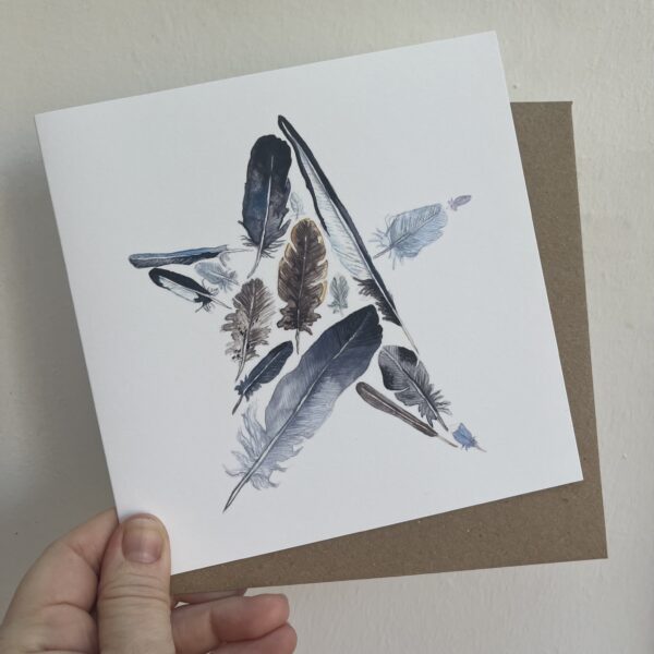 Starry Feathers Blank Artists Card - Image 5