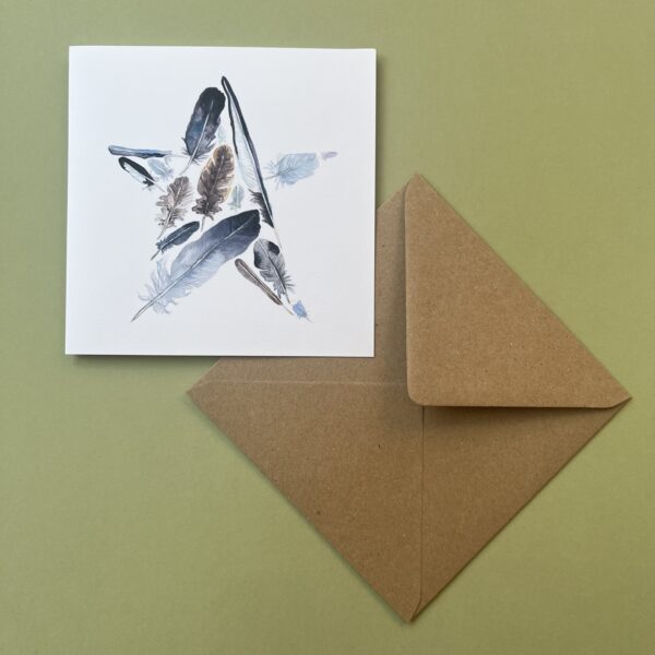 Starry Feathers Blank Artists Card - Image 3