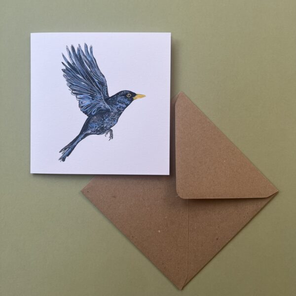 Bright Eyed Blackbird Card - Image 8