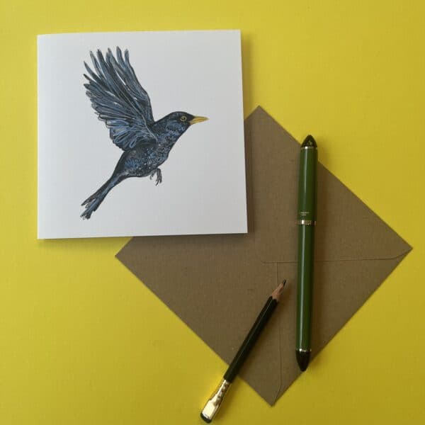 Bright Eyed Blackbird Card - Image 11