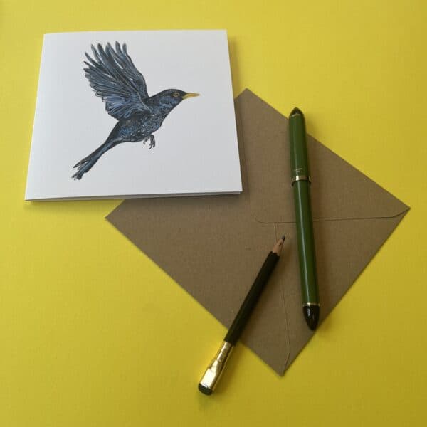 Bright Eyed Blackbird Card - Image 10
