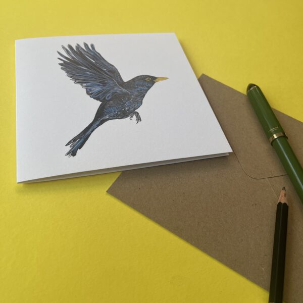 Bright Eyed Blackbird Card - Image 9