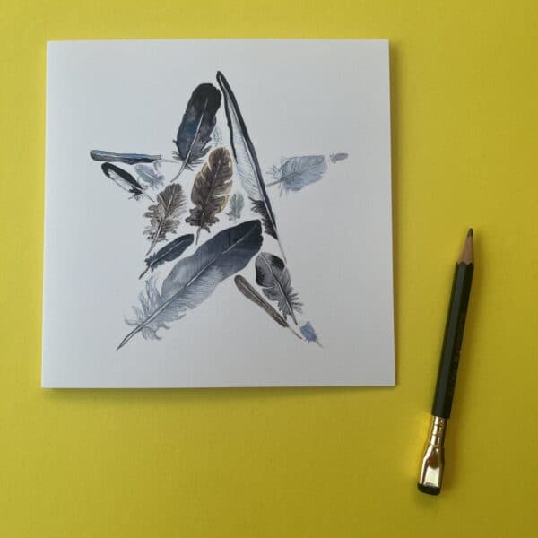 Starry Feathers Blank Artists Card - Image 2