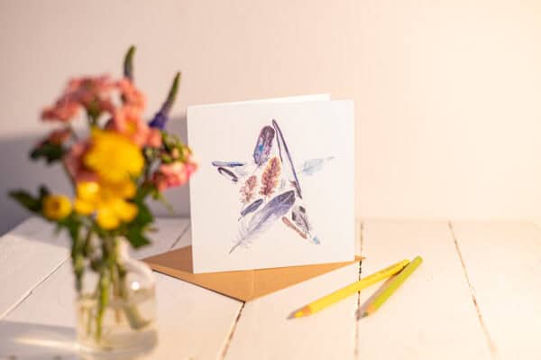 Starry Feathers Blank Artists Card - Image 6