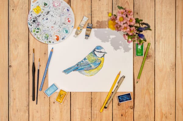A Hopeful Soul (Bluetit) Greetings Card - Image 5
