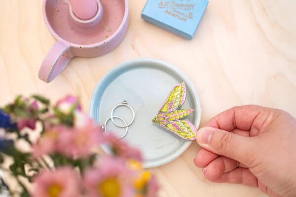 Elephant Hawk Moth Brooch