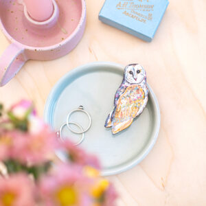Wide Eyed Wonder (Barn Owl) Brooch