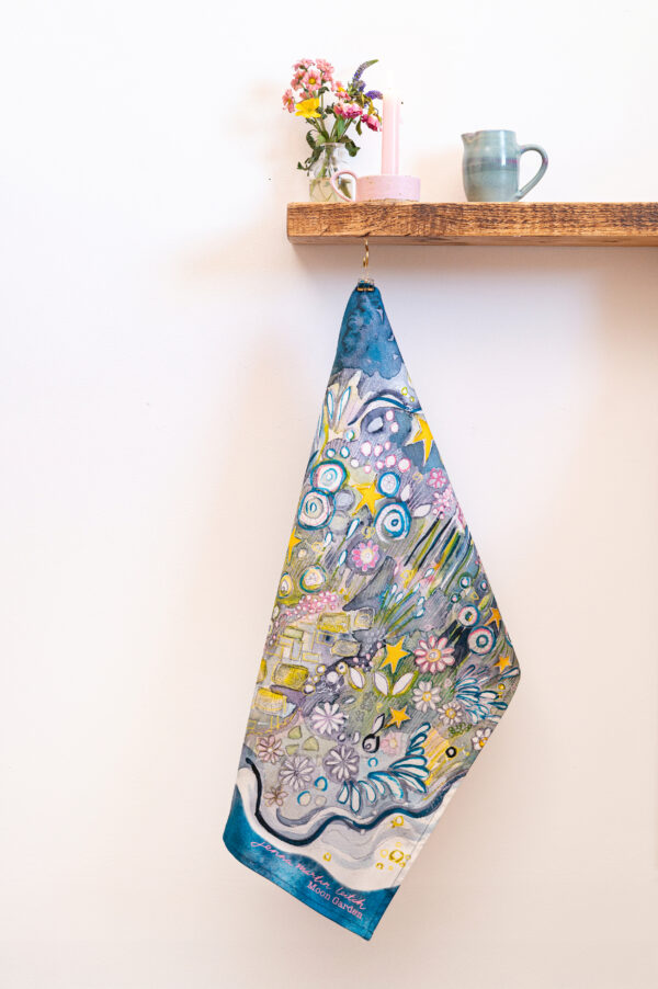MOON GARDEN organic cotton Tea Towel - Image 2