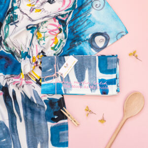 MOON AS MY GUIDE organic cotton Tea Towel