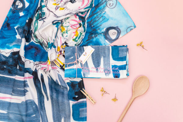 MOON AS MY GUIDE organic cotton Tea Towel