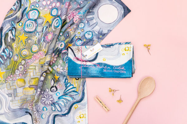 MOON GARDEN organic cotton Tea Towel