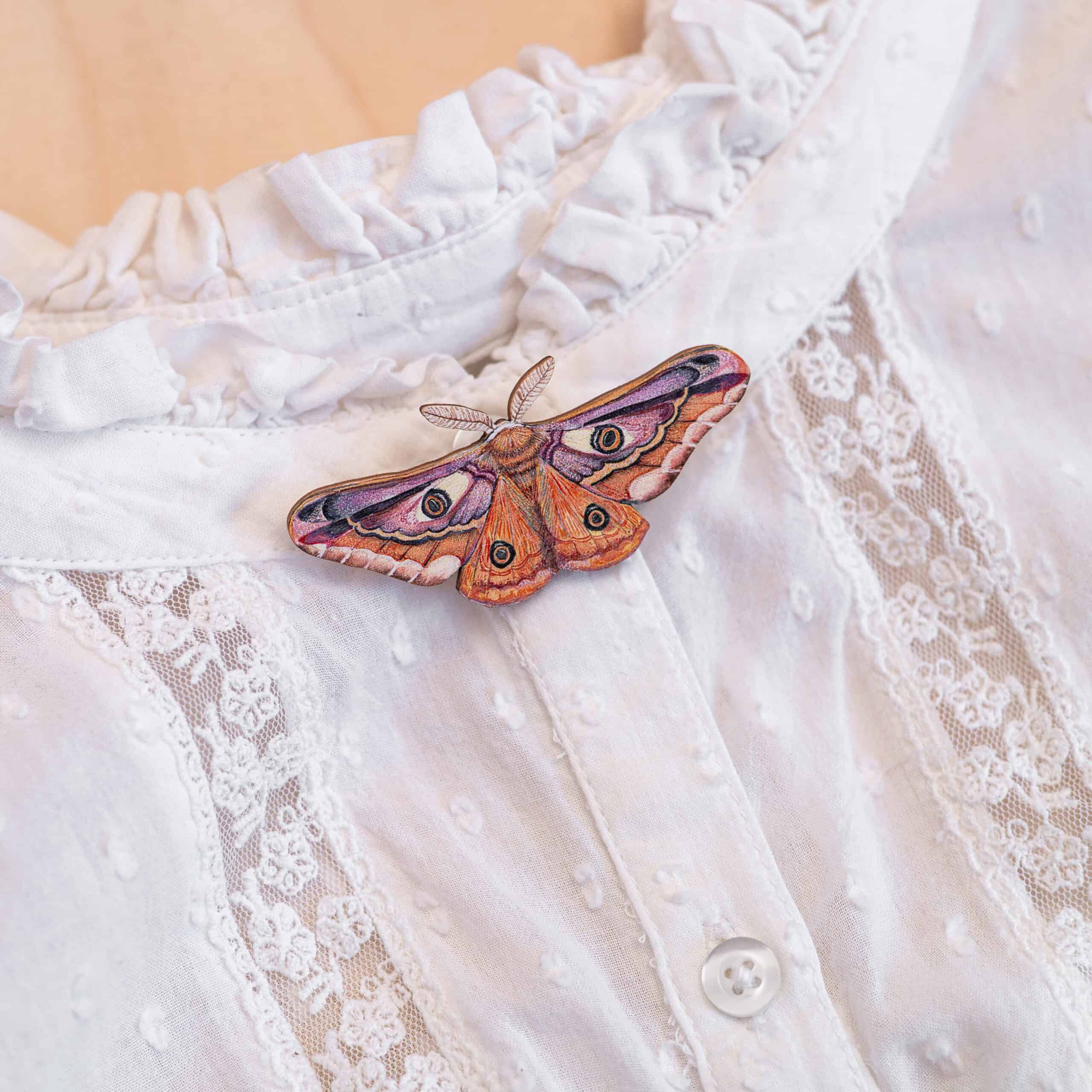 Emperor Moth Brooch - Image 2