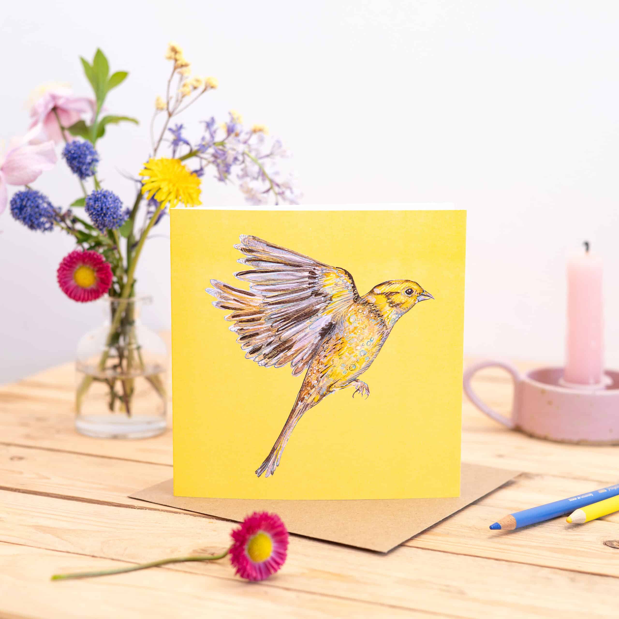 Sunshiny Yellowhammer Greetings Card - Image 8