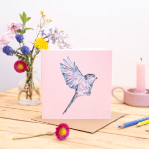 Long-tailed tit Greetings Card