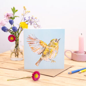 Goldcrest Greetings Card
