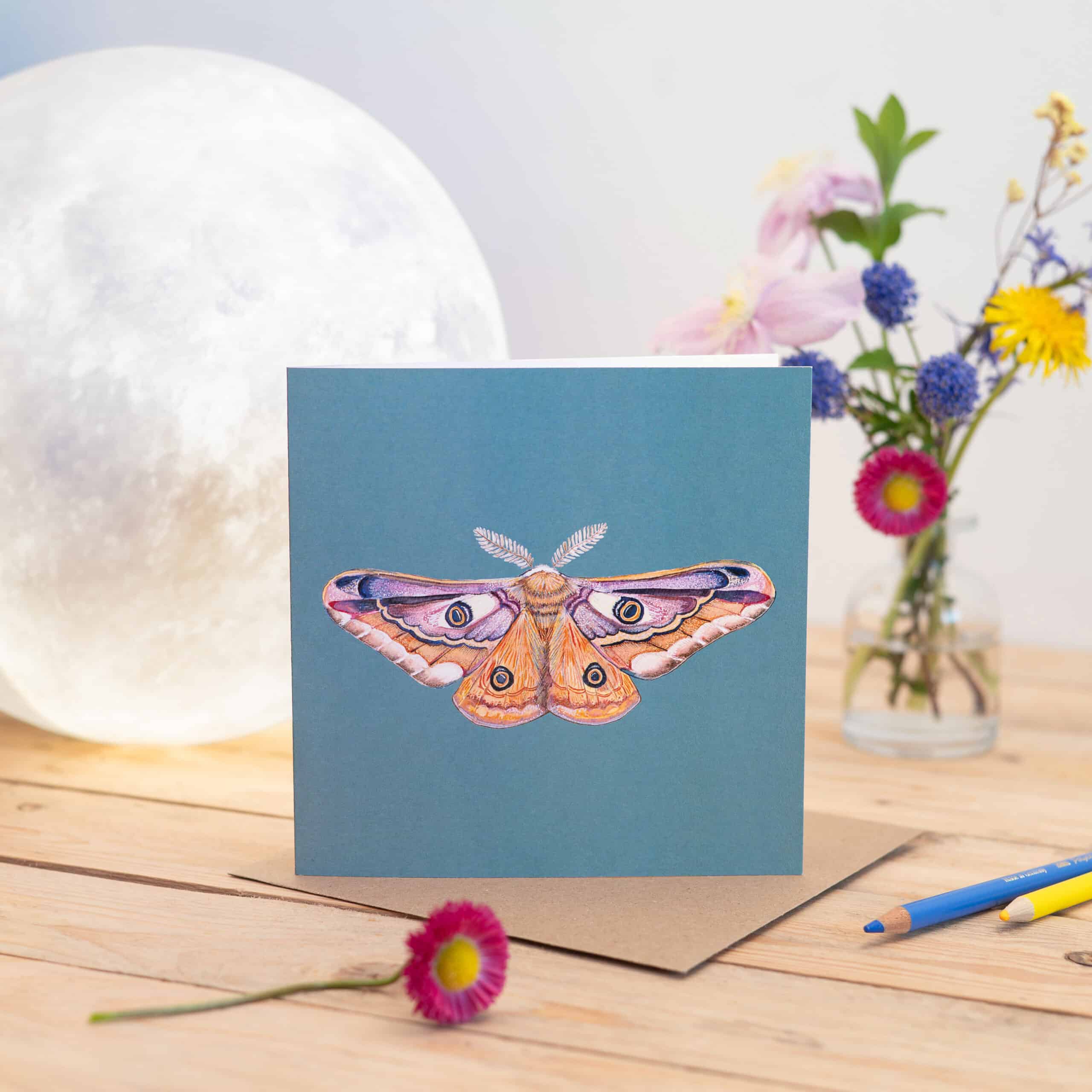 Emperor Moth Greetings Card - Image 6