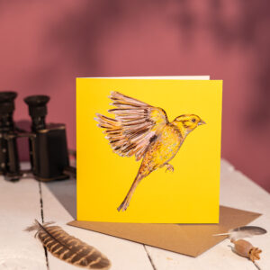 Sunshiny Yellowhammer Greetings Card