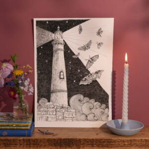 Taigh-Solais (Lighthouse and Moths)
